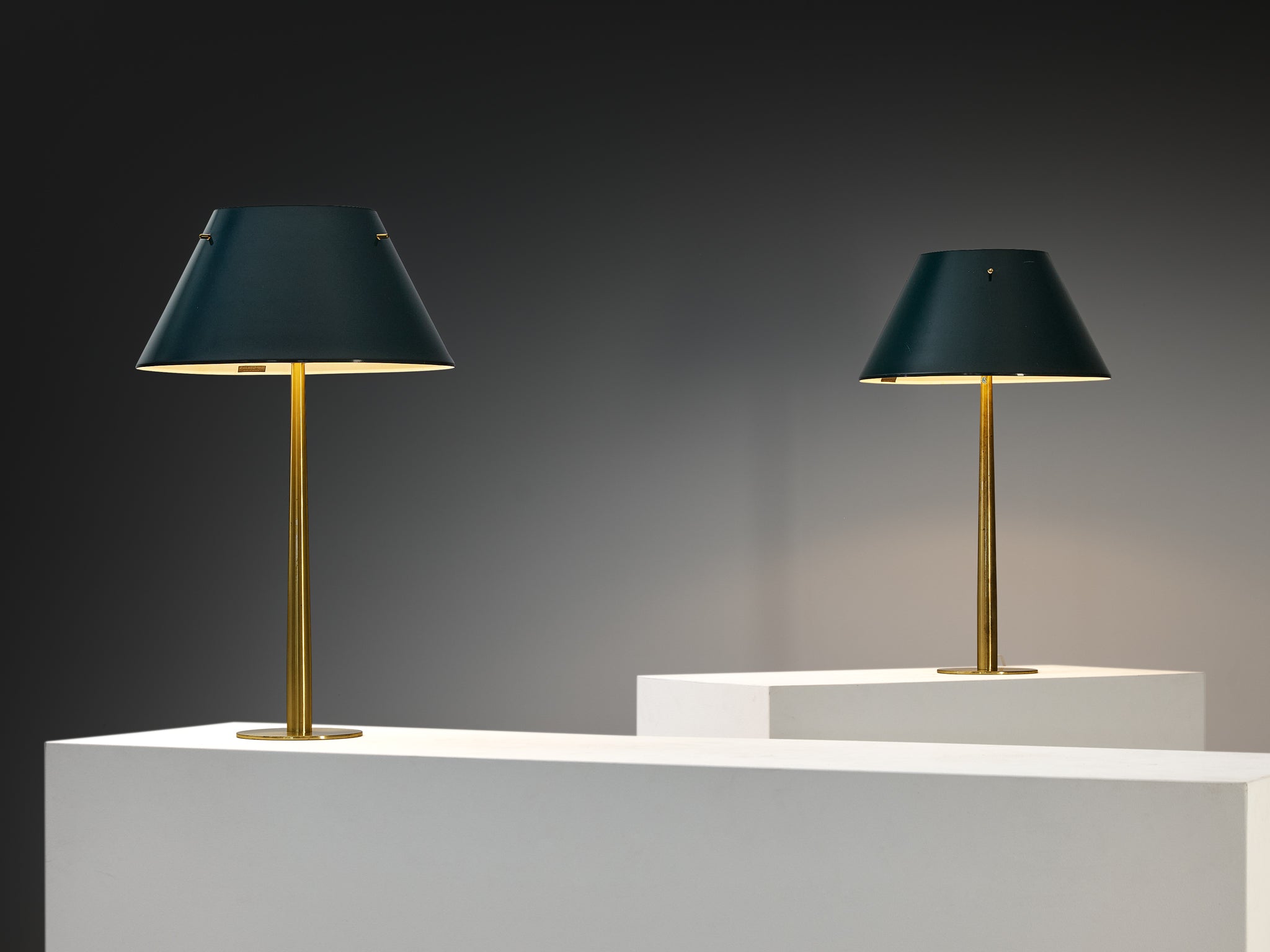 Hans-Agne Jakobsson Pair of 'B-105' Table Lamps in Brass