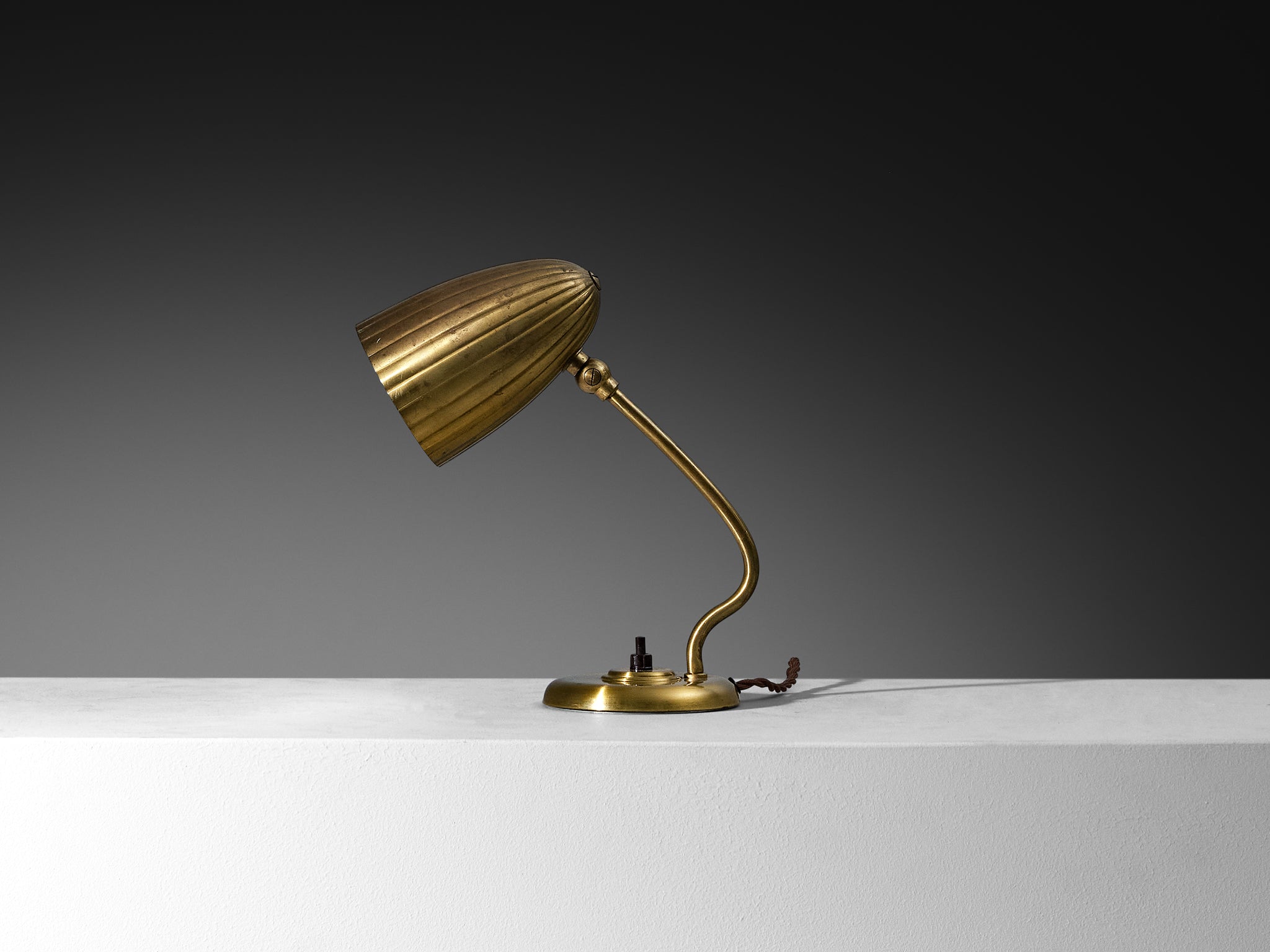 Harald Notini for Arvid Böhlmarks Lampfabrik Table Lamp in Brass Lighting Morentz