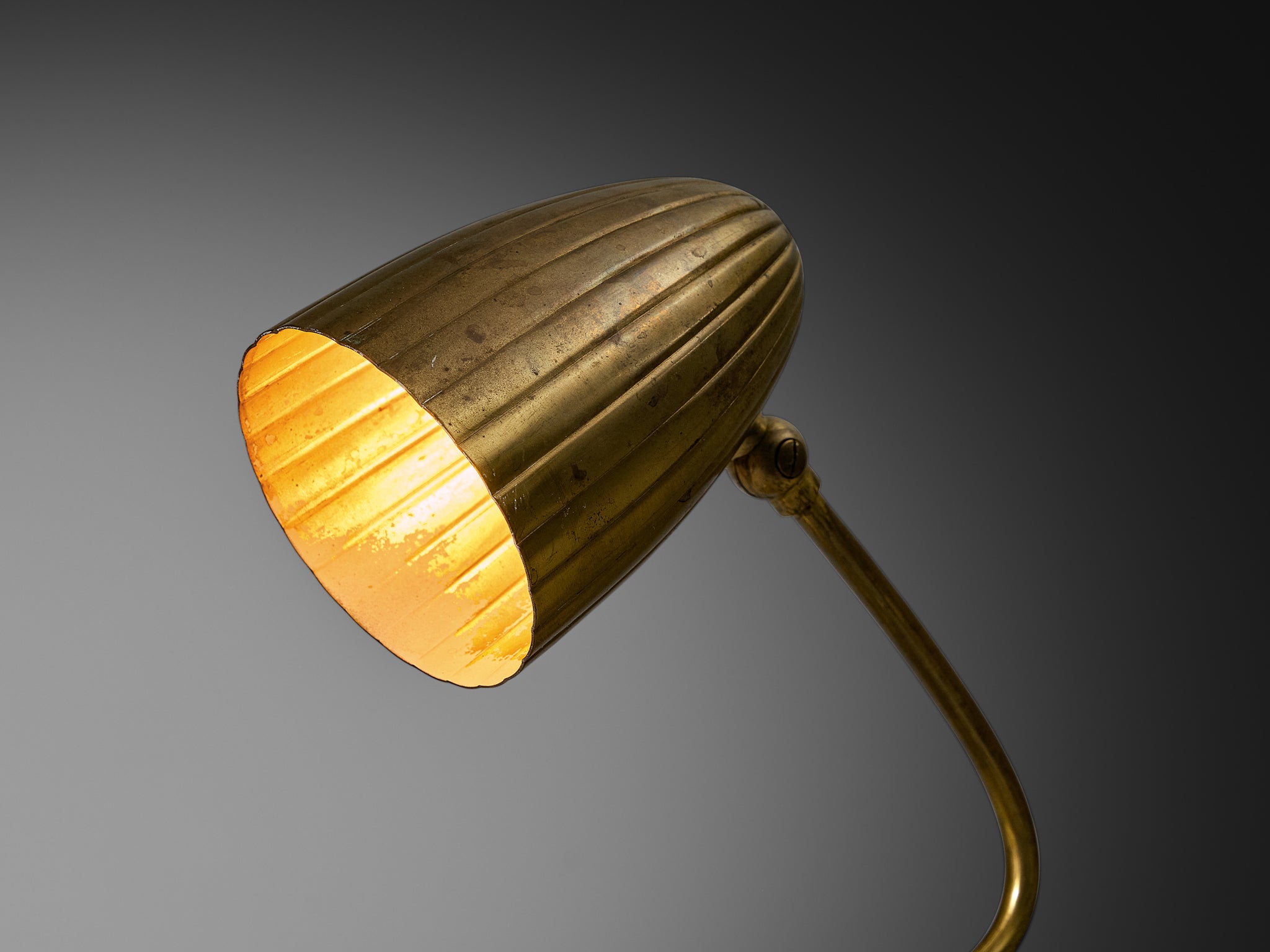Harald Notini for Arvid Böhlmarks Lampfabrik Table Lamp in Brass Lighting Morentz