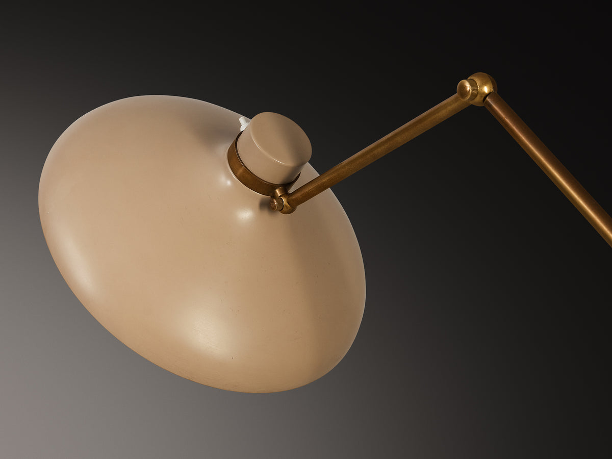 Gio Ponti for Fontana Arte ‘Parco dei Principi’ Floor Lamp with Beige Shade Lighting Morentz