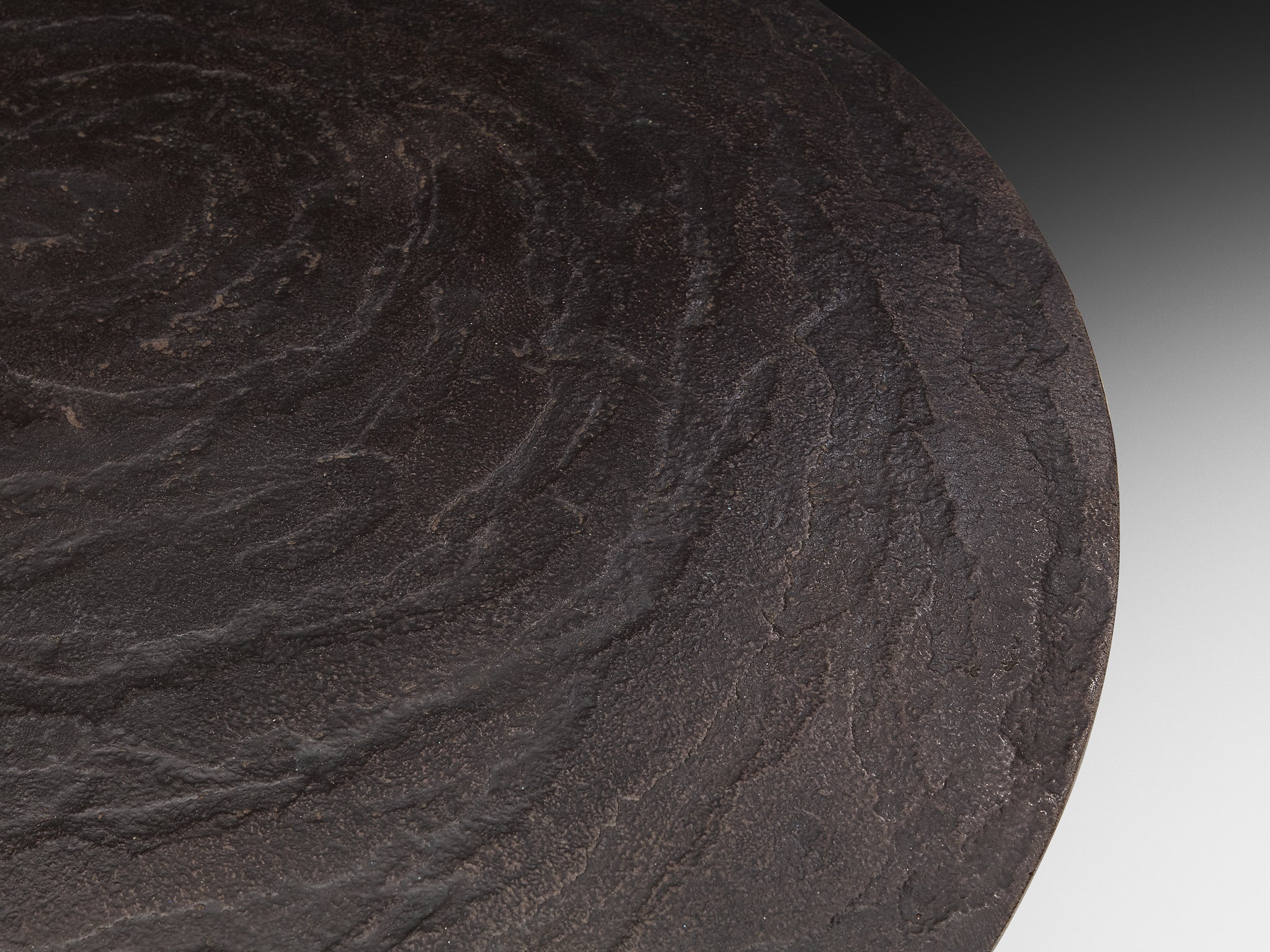 Brutalist Coffee Table in Stone-Look Resin with Organic Relief Top Tables Morentz