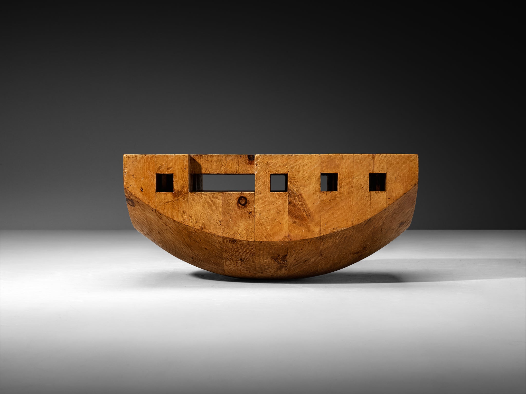 Giuseppe Rivadossi 'Blocco Galla' Coffee Table in Swiss Pine