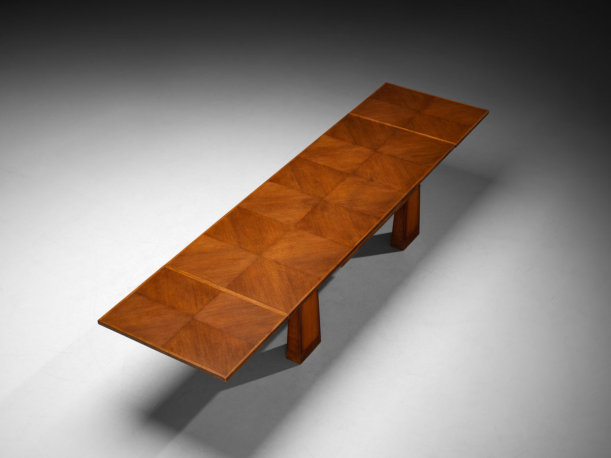 Ernesto Valabrega Grand Extendable Dining or Conference Table in Oak Tables Morentz