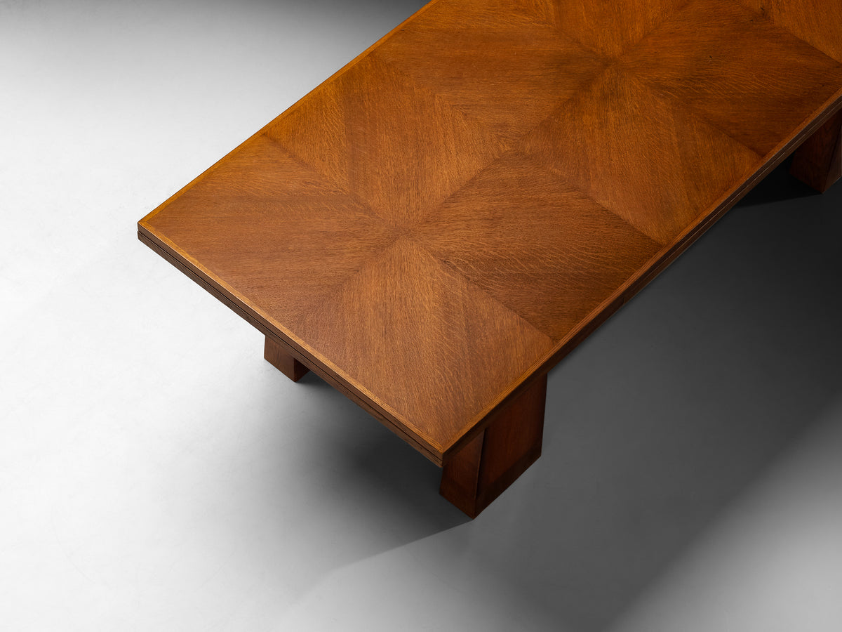 Ernesto Valabrega Grand Extendable Dining or Conference Table in Oak Tables Morentz