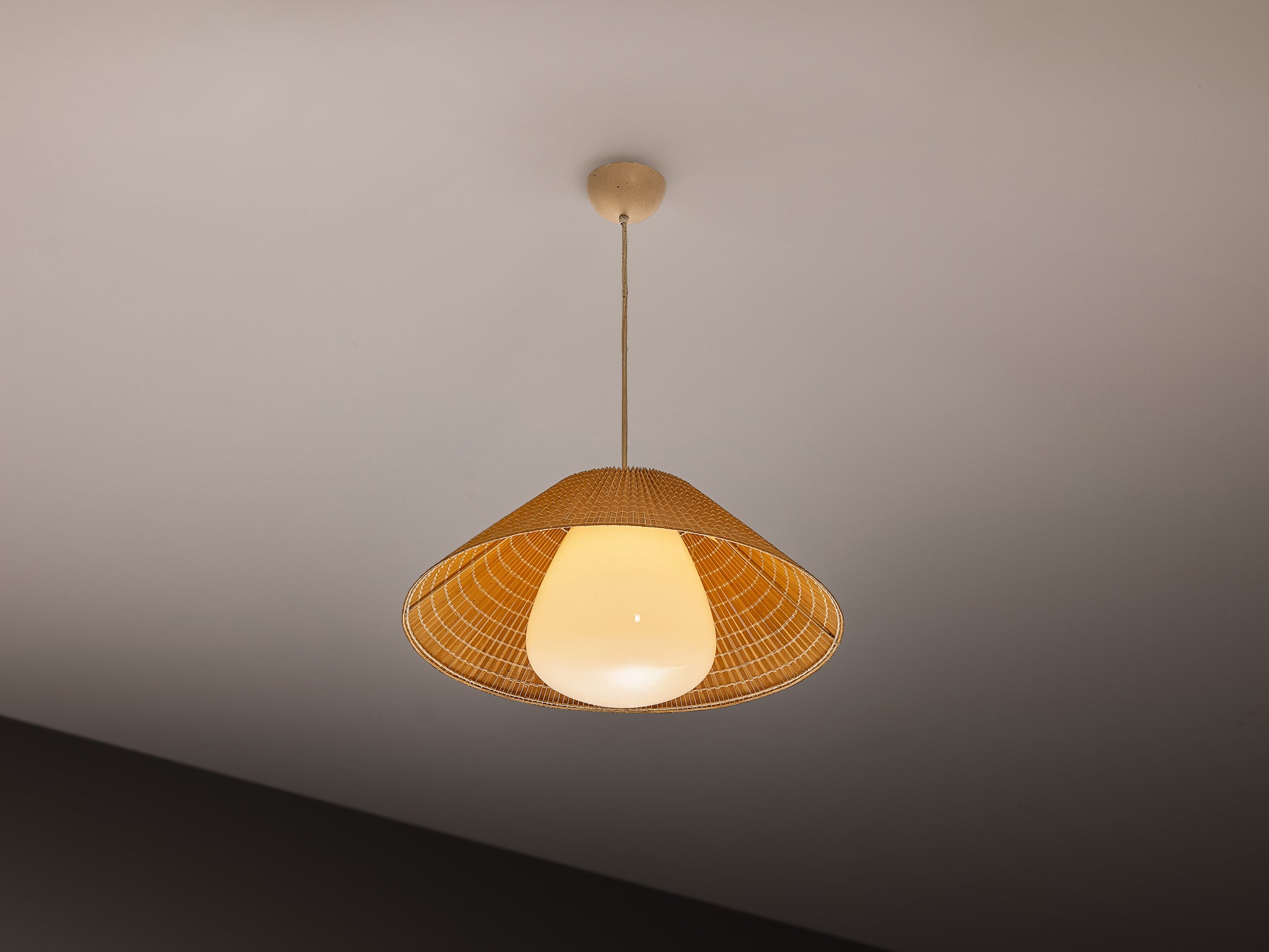 Paavo Tynell for Taito Oy Ceiling Light with Original Shade
