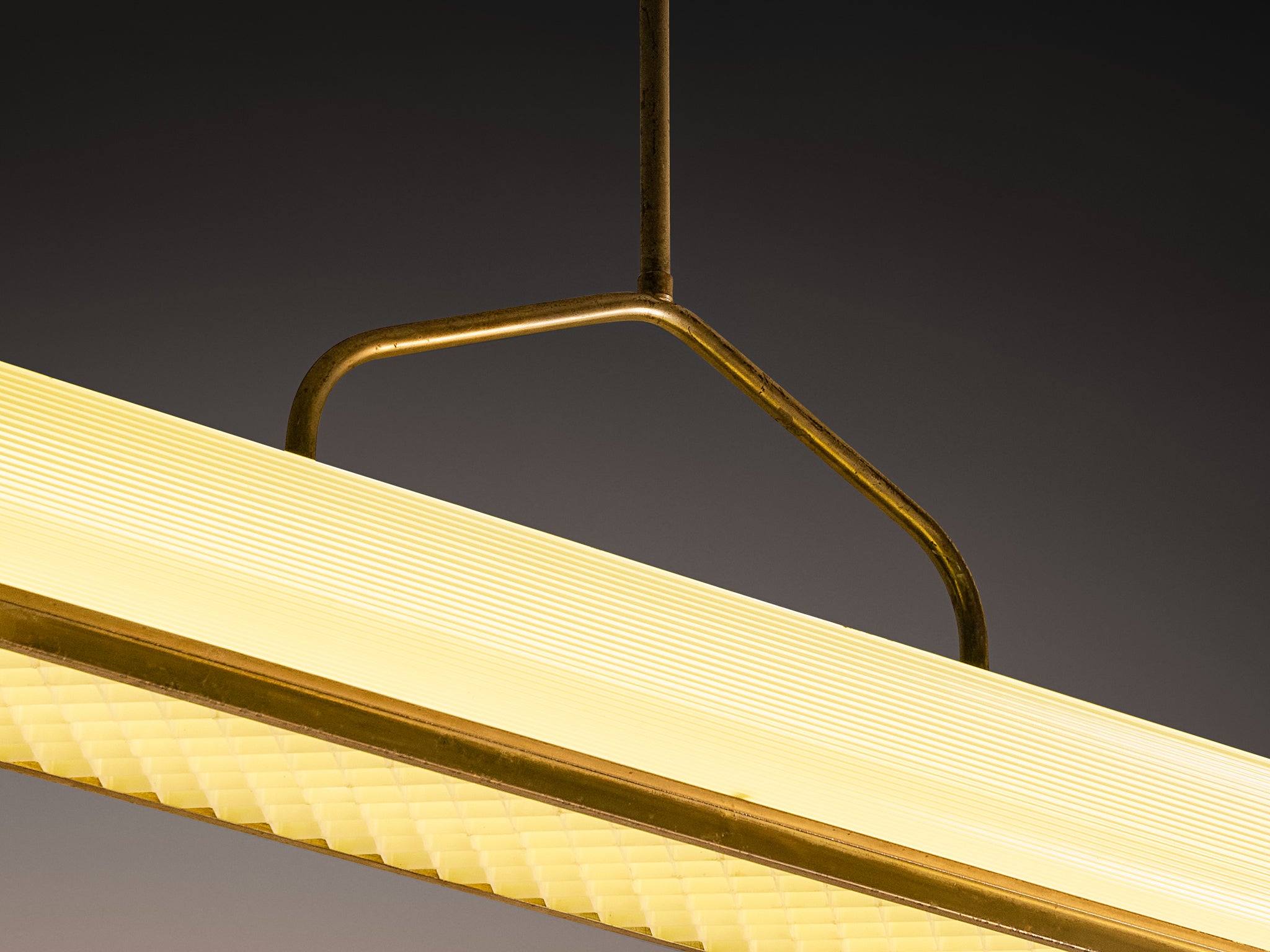 Italian Mid-Century Modern Large Pendant Light 135cm/53.15in. Lighting Morentz