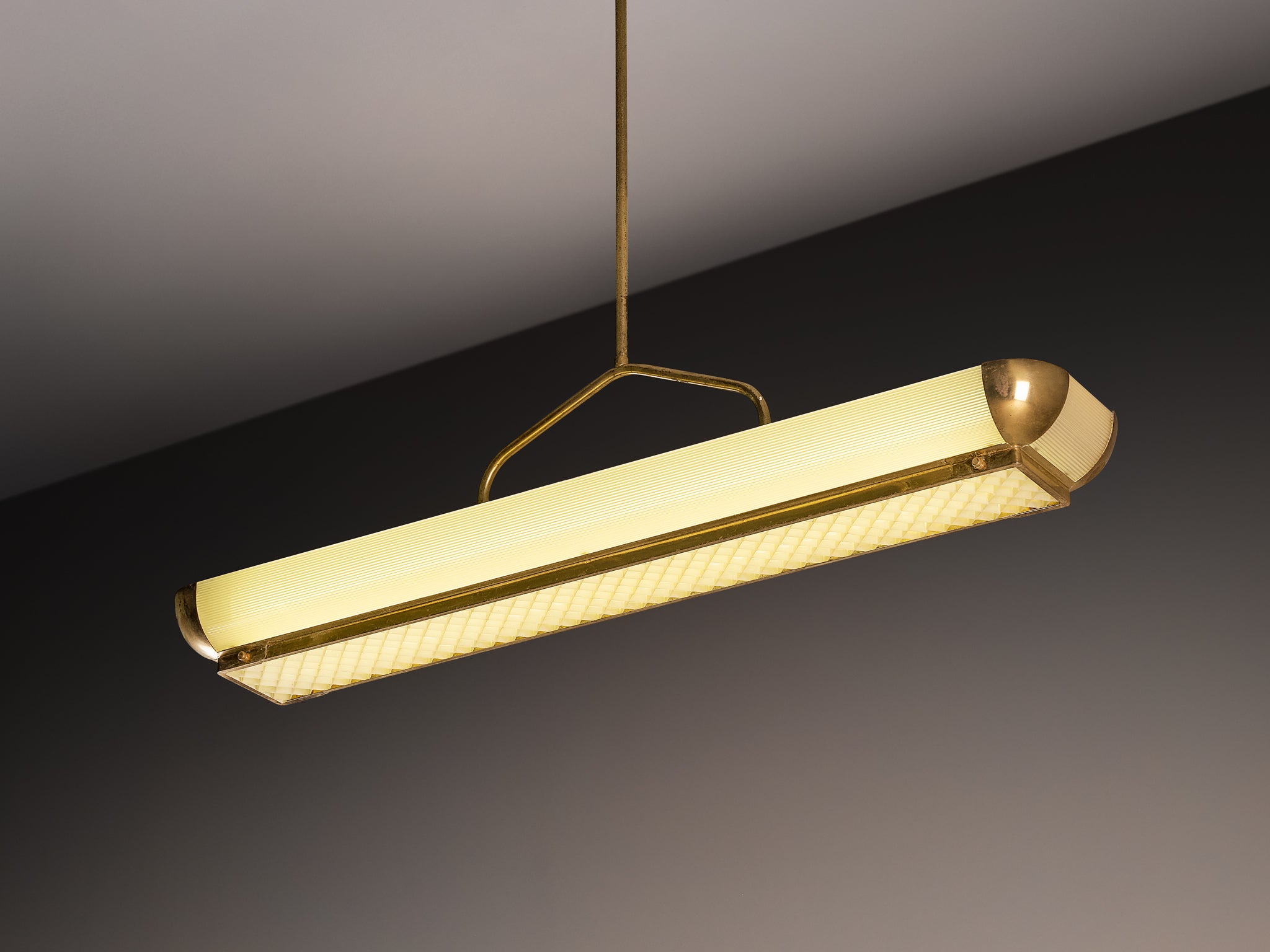 Italian Mid-Century Modern Large Pendant Light 135cm/53.15in. Lighting Morentz