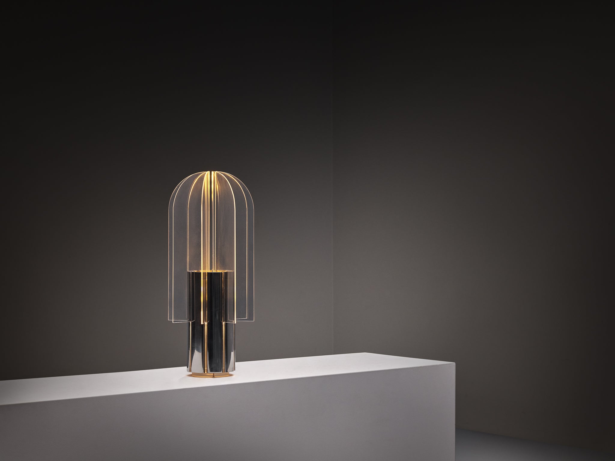 Giovanni Battista e Giampiero Bassi for Studio Luce ‘Cactus’ Table Lamp Lighting Morentz