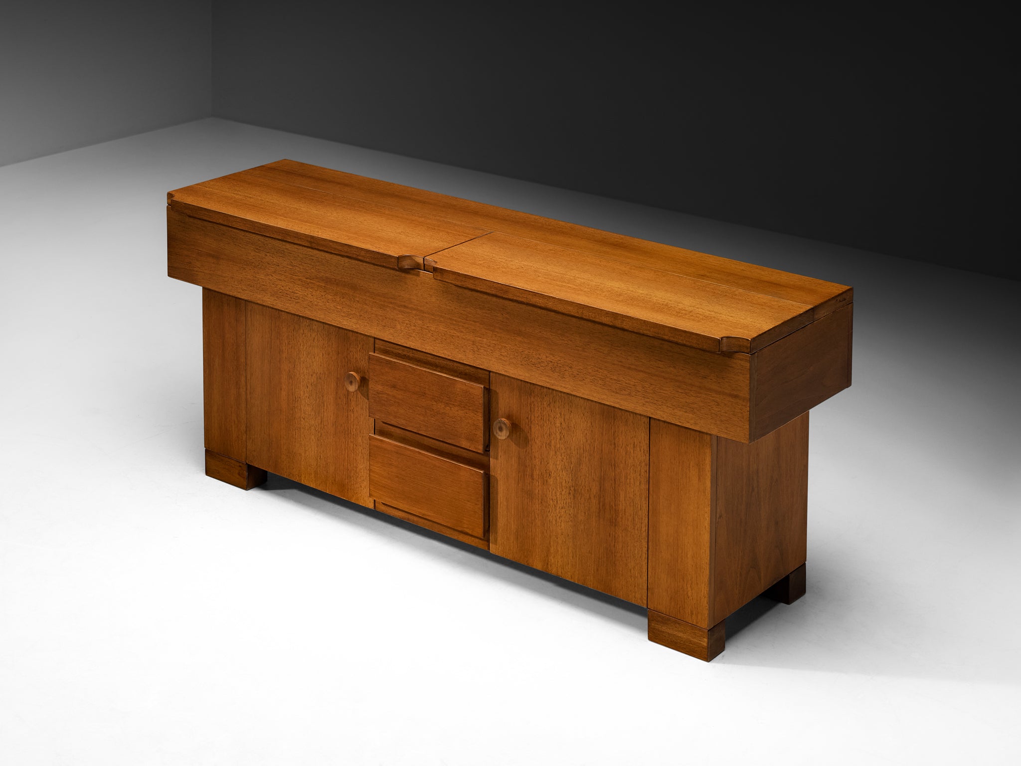 Giovanni Michelucci for Poltronova 'Torbecchia' Sideboard in Walnut