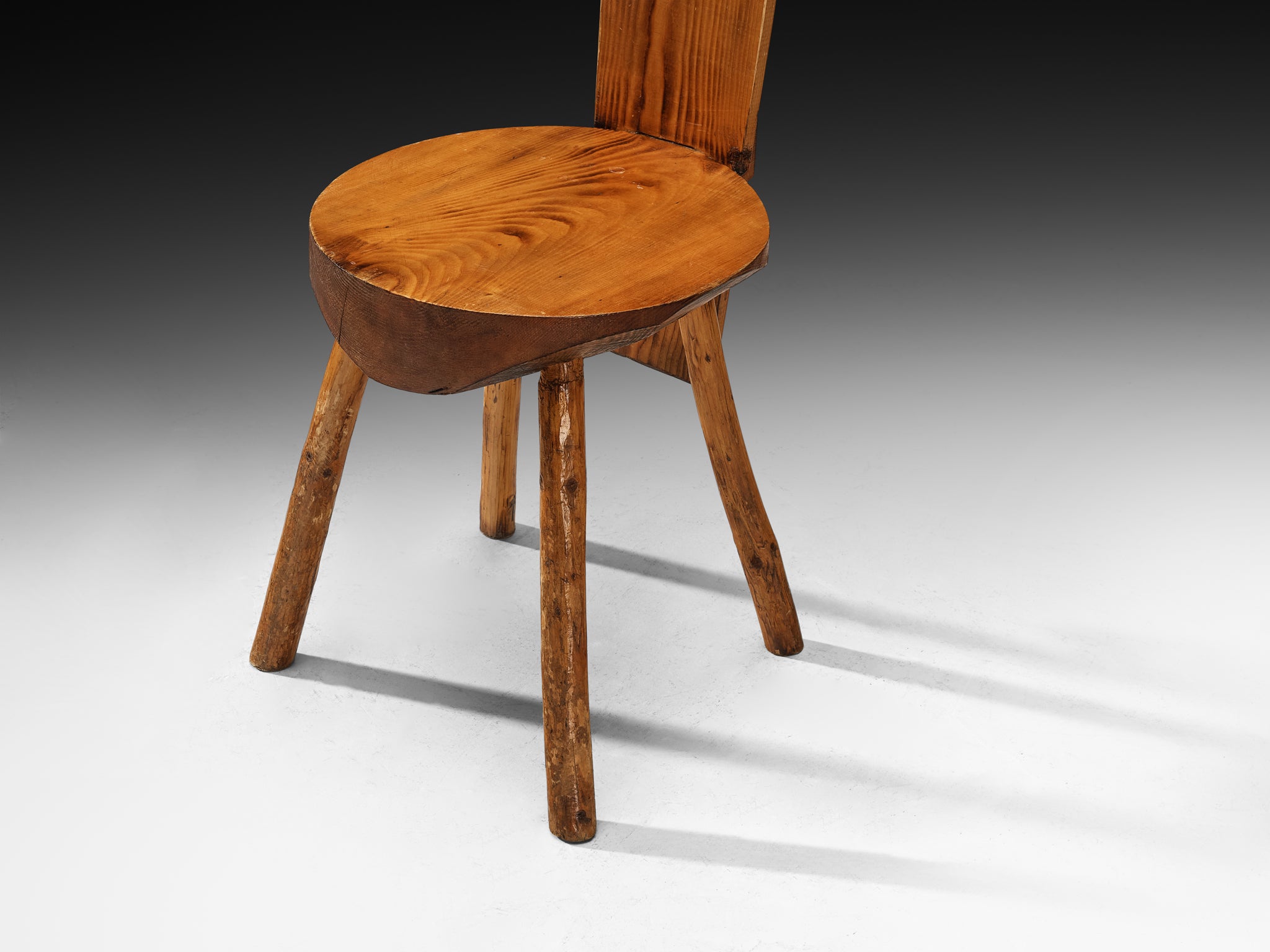 French Alpine Chalet Chairs in Solid Pine Seating Morentz