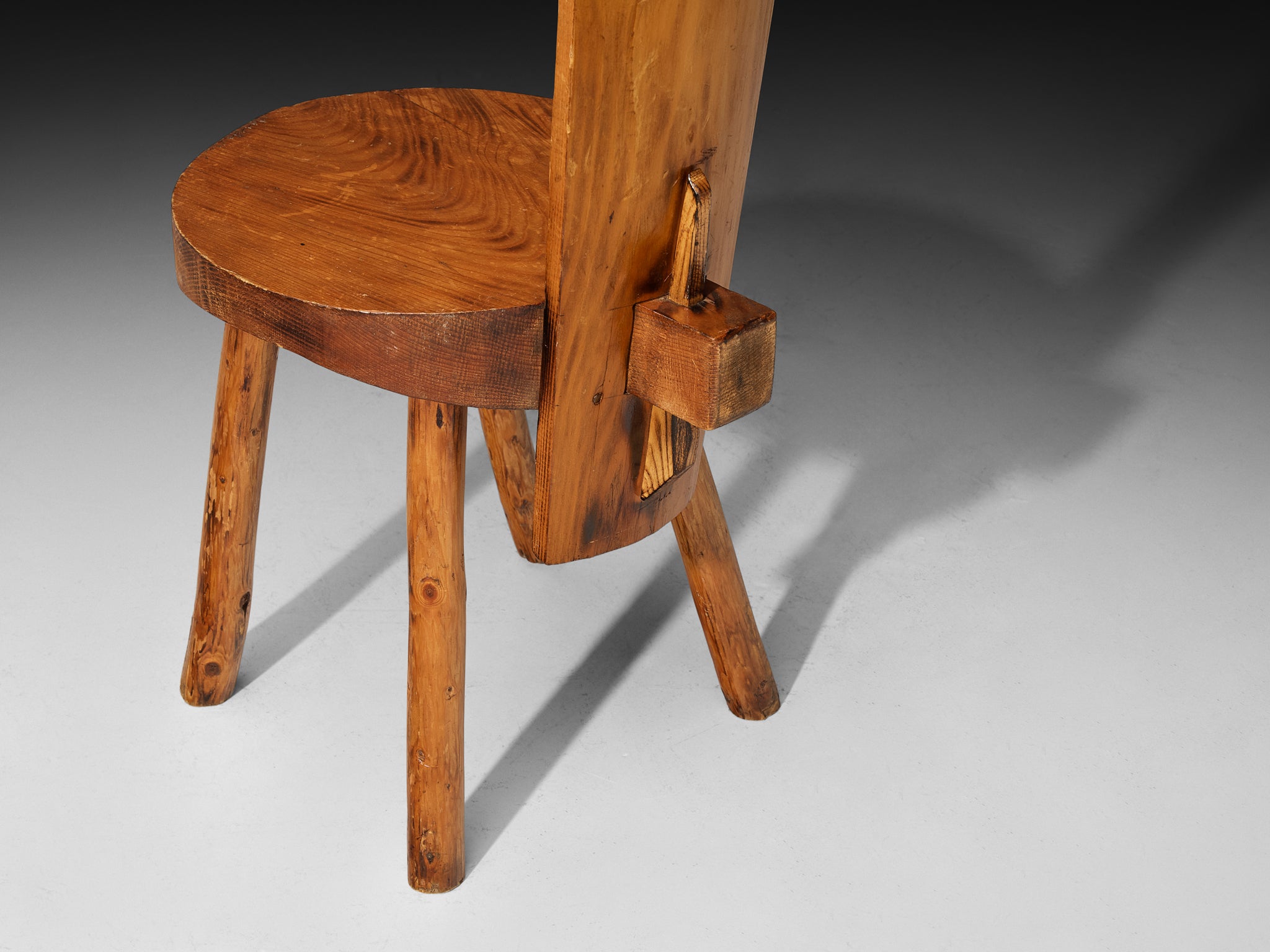 French Alpine Chalet Chairs in Solid Pine