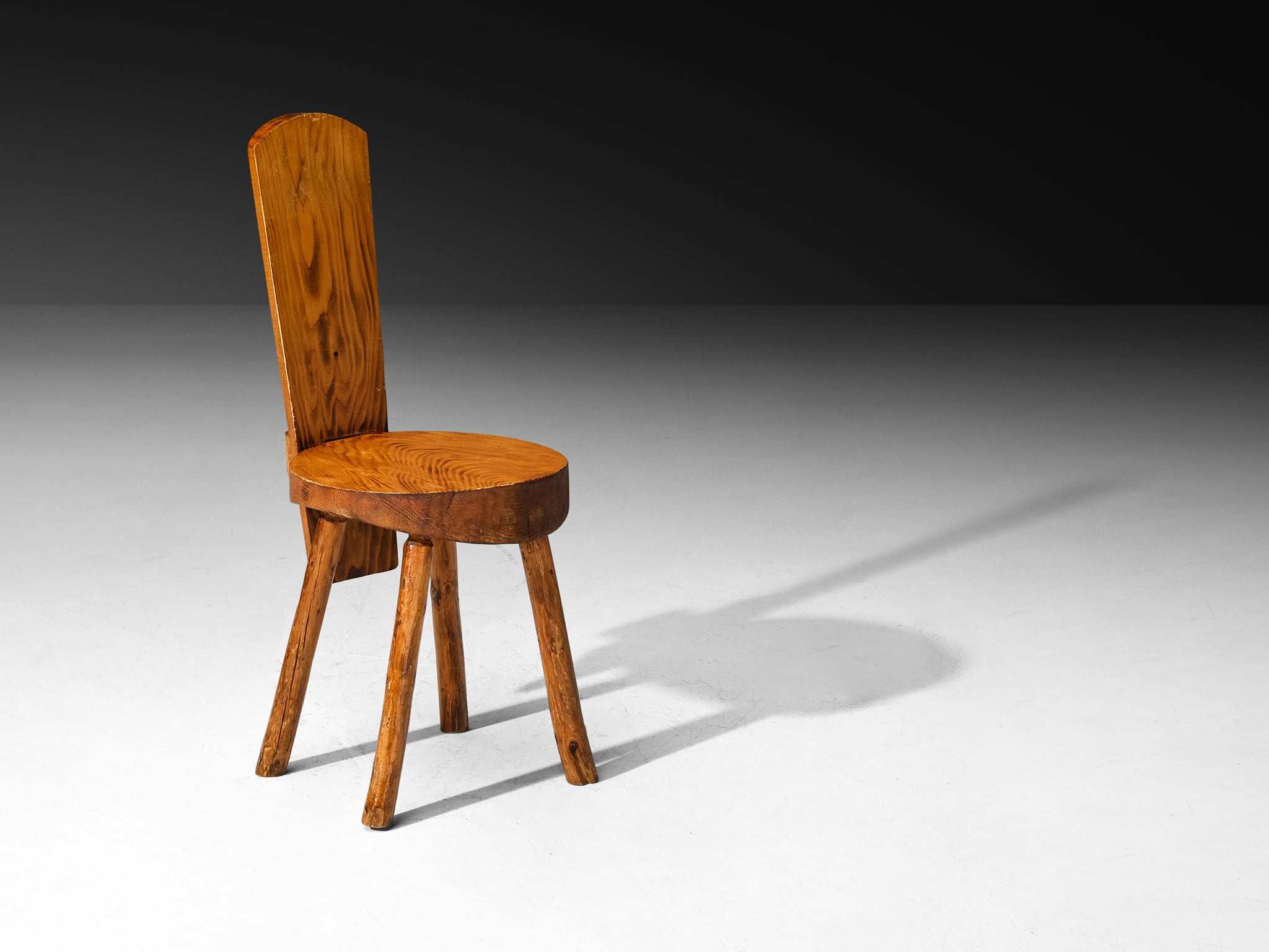 French Alpine Chalet Chairs in Solid Pine