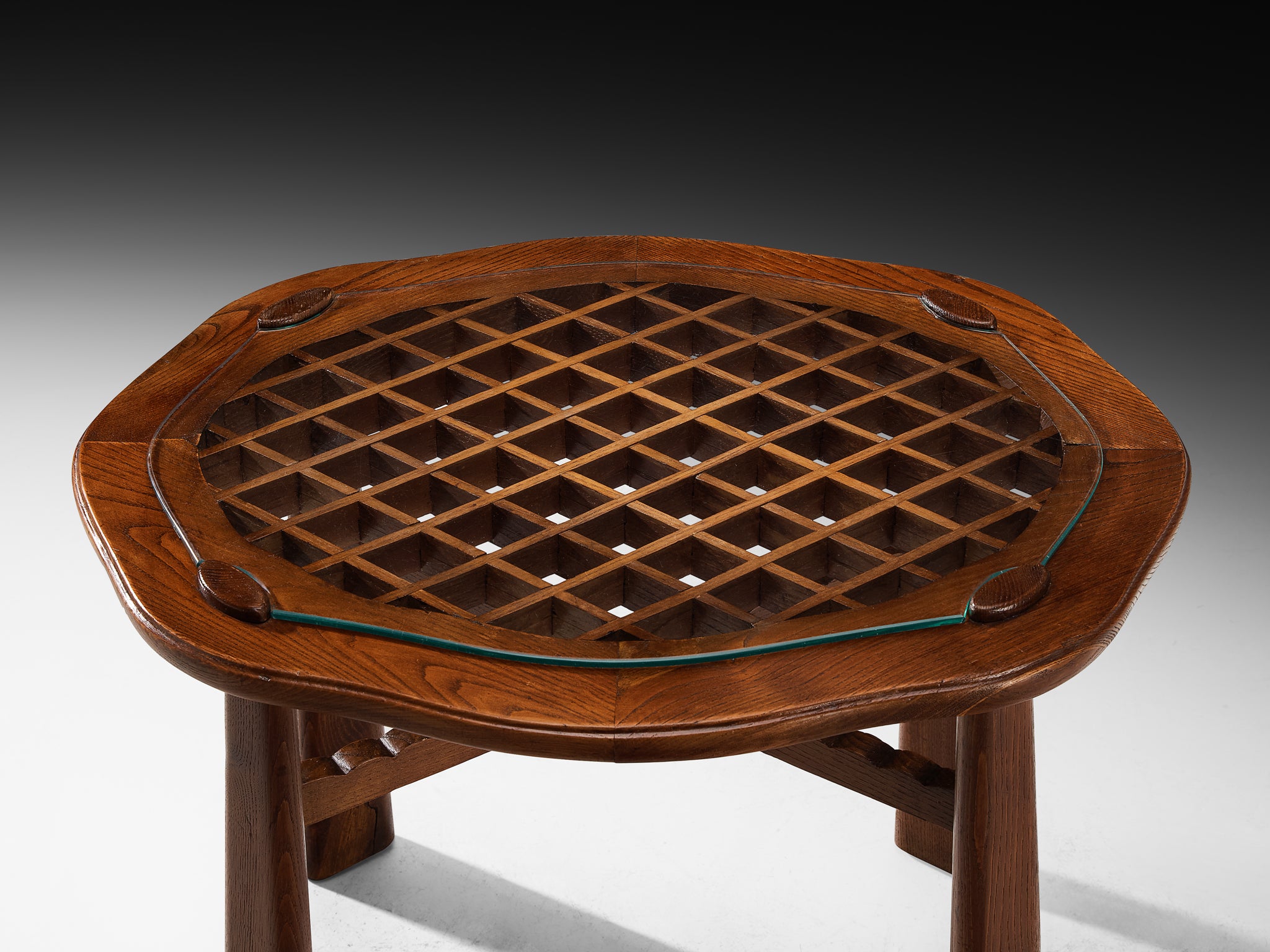 Ernesto Valabrega for Vittorio Valabrega Coffee Table in Chestnut Tables Morentz
