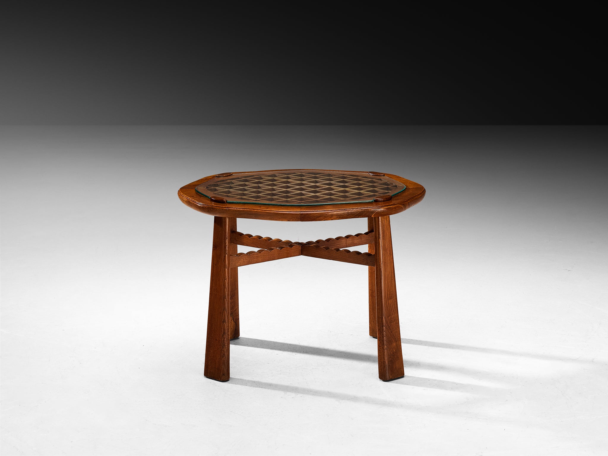 Ernesto Valabrega for Vittorio Valabrega Coffee Table in Chestnut Tables Morentz