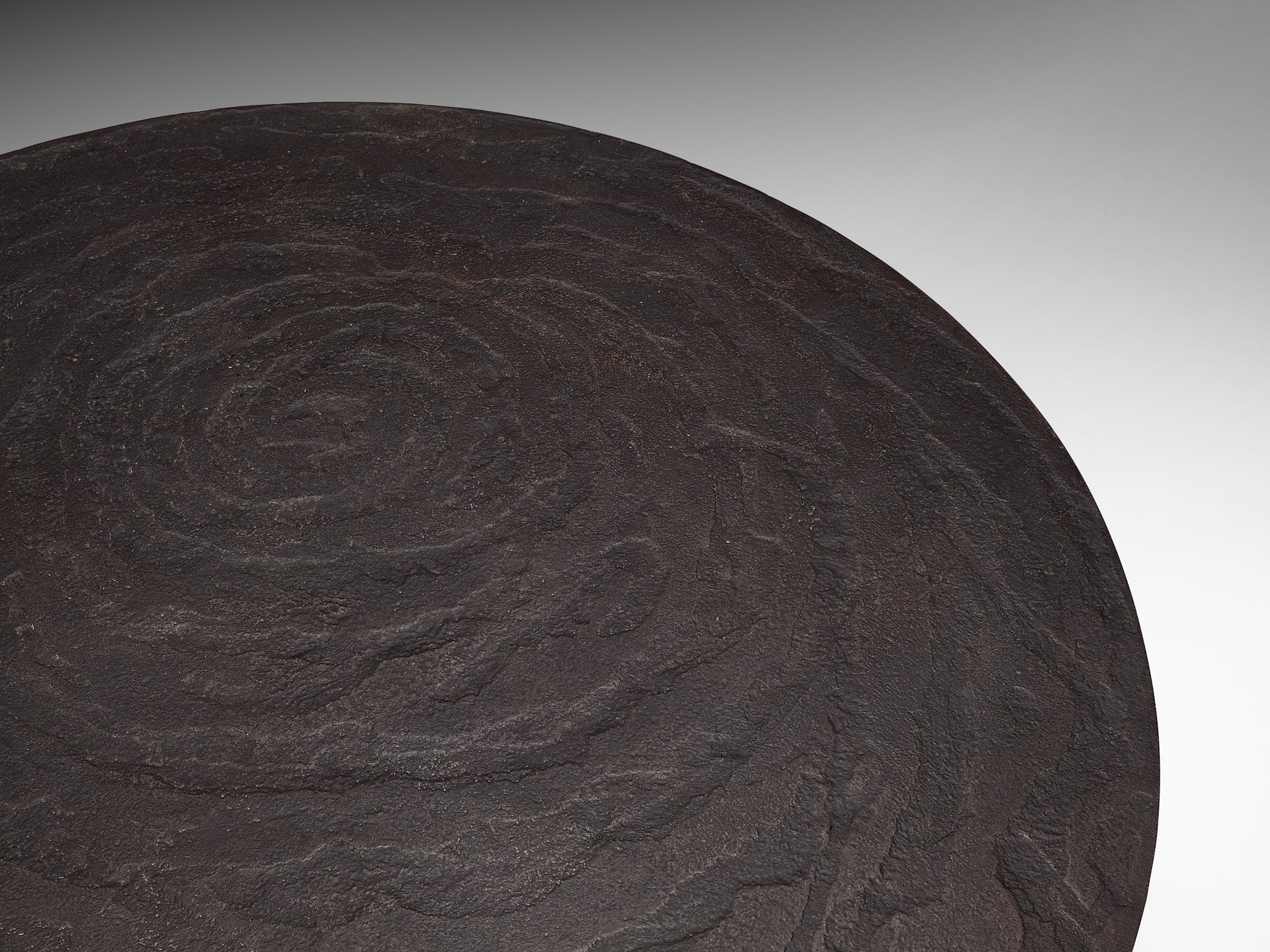 Brutalist Coffee Table in Stone-Look Resin with Organic Relief Top Tables Morentz