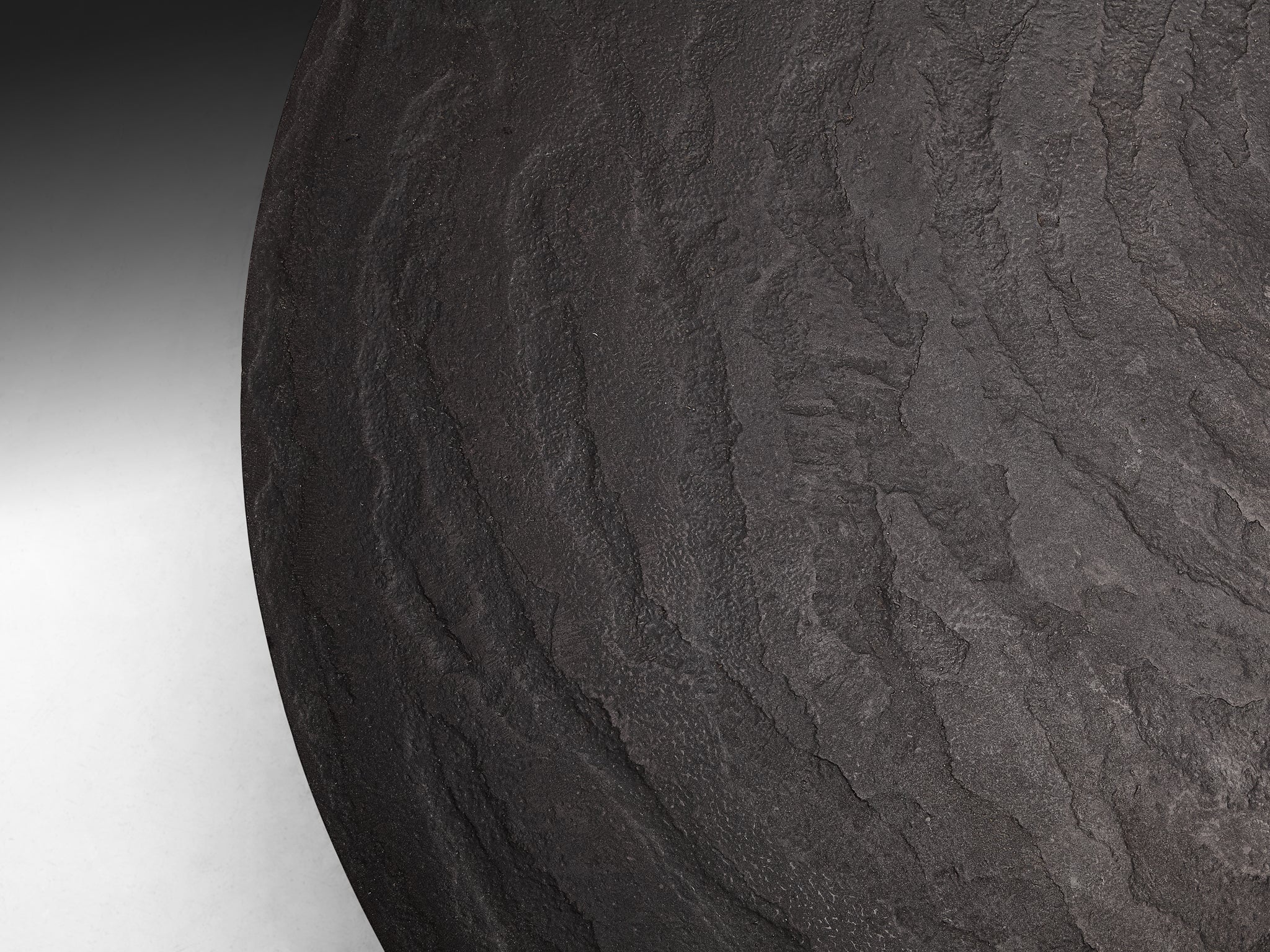 Brutalist Coffee Table in Stone-Look Resin with Organic Relief Top Tables Morentz
