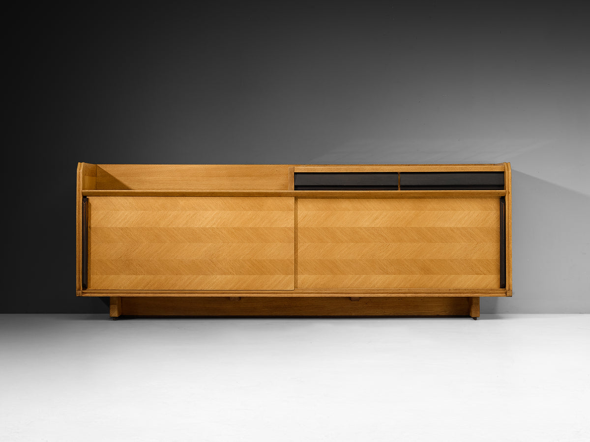 Guillerme & Chambron Sideboard in Solid Oak and Ceramic Case pieces and storage cabinets Morentz