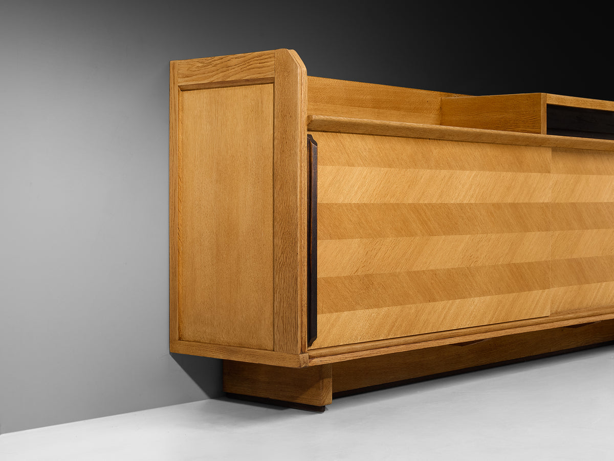Guillerme & Chambron Sideboard in Solid Oak and Ceramic Case pieces and storage cabinets Morentz