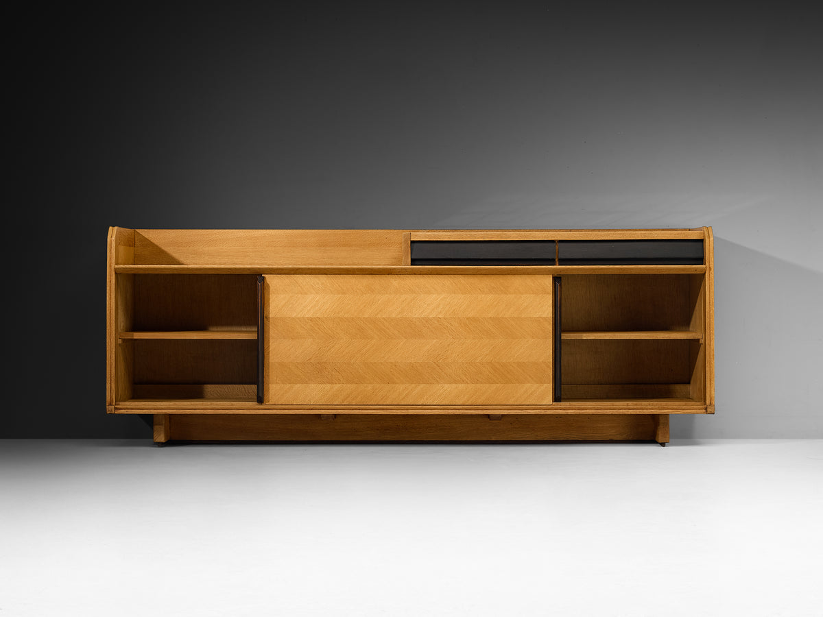 Guillerme & Chambron Sideboard in Solid Oak and Ceramic Case pieces and storage cabinets Morentz