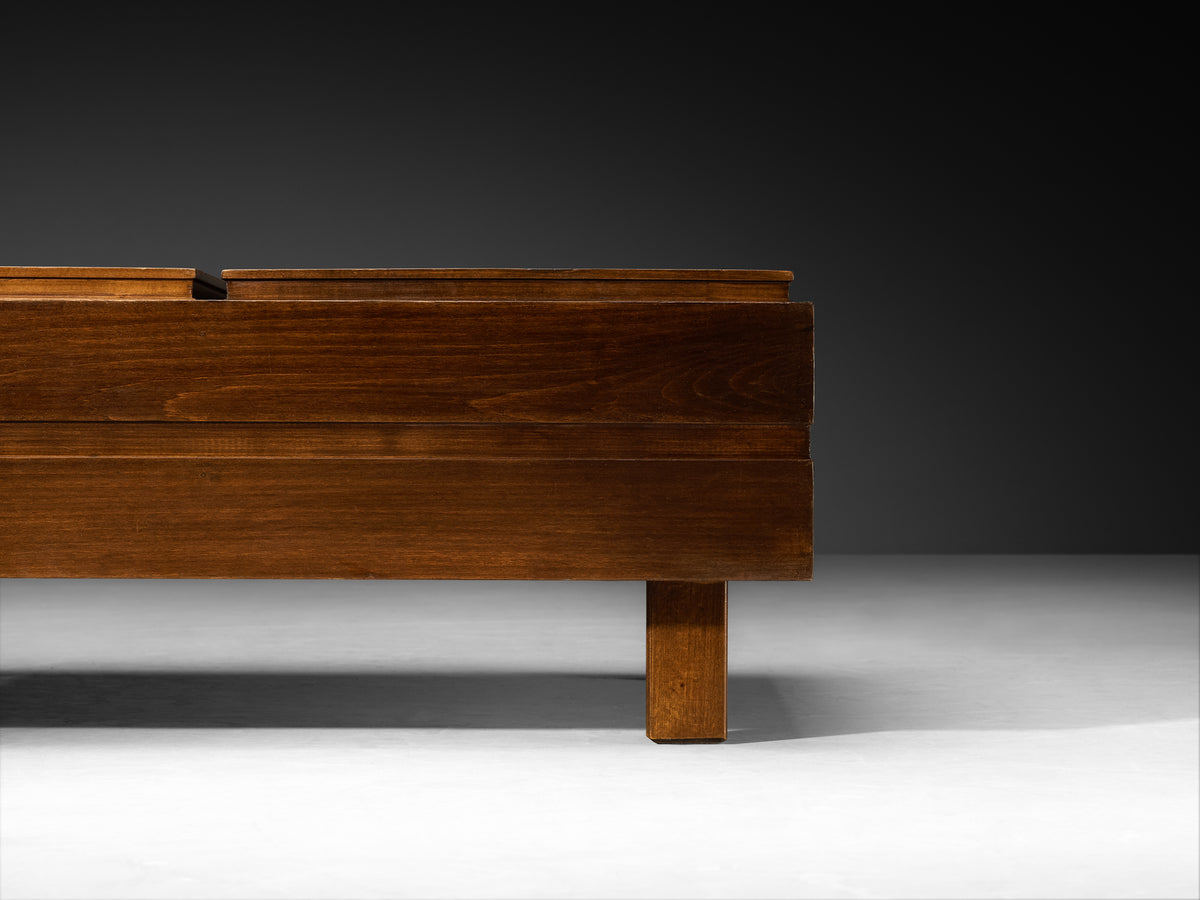 Italian Mid-Century Modern Modular Coffee Table in Wood