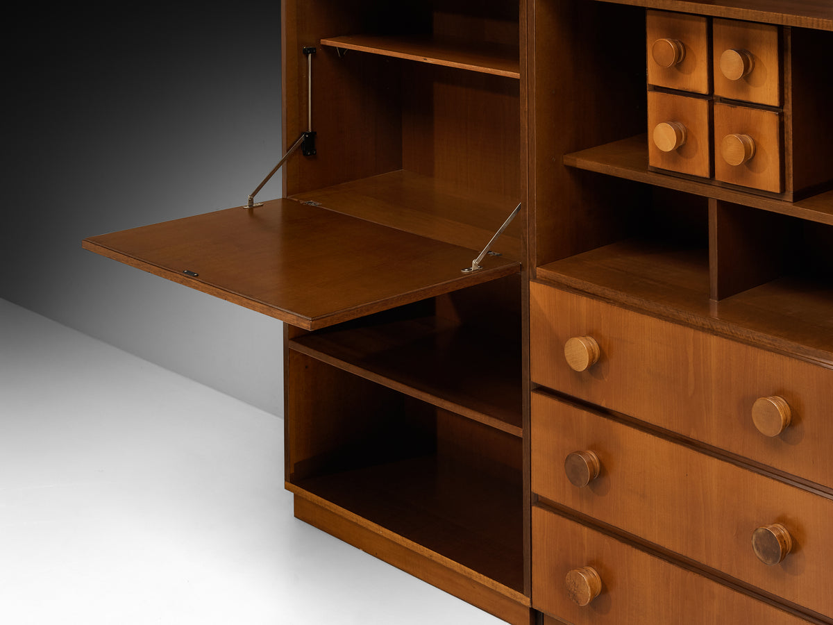Bernini 'Antifona' Wall Unit Book Case in Walnut Case pieces and storage cabinets Morentz