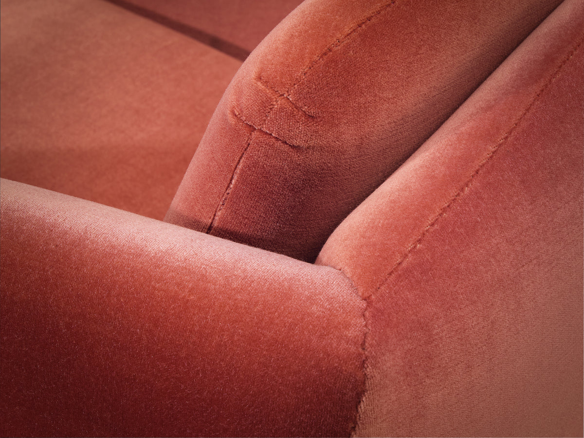 Pierre Guariche for Burov Pair of Monaco Lounge Chairs with Ottoman in Velvet Seating Morentz