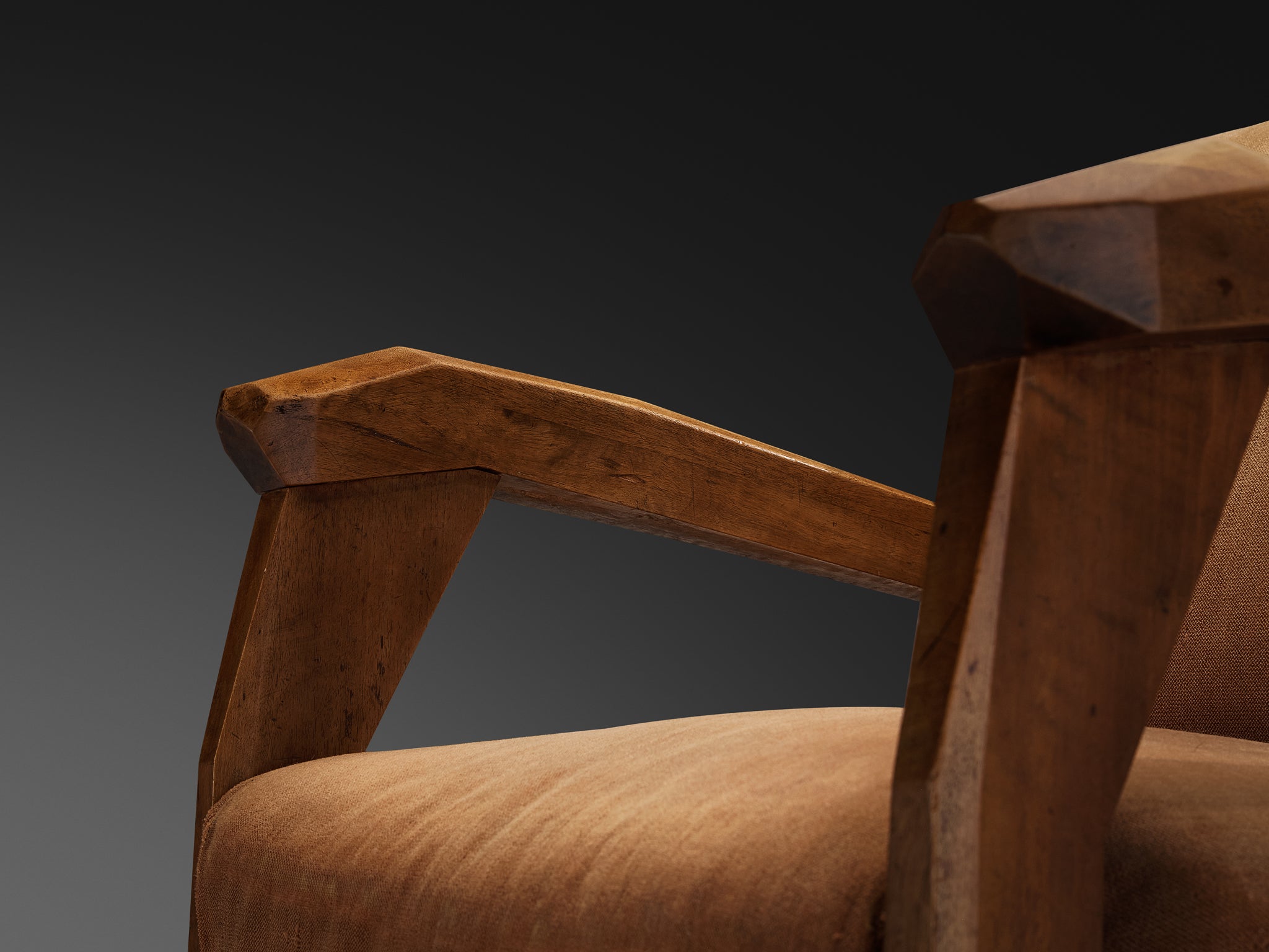Dornach School Anthroposophical Lounge Chair in Walnut Seating Morentz