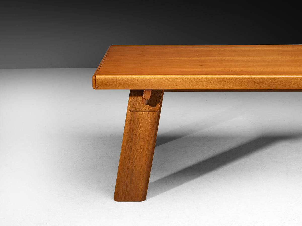 Mid-Century Italian Extendable Dining Table in Honey Toned Wood Tables Morentz