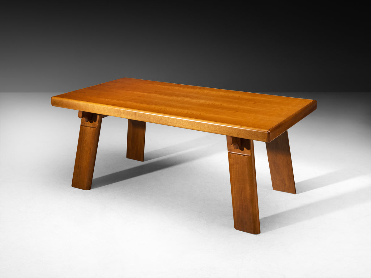 Mid-Century Italian Extendable Dining Table in Honey Toned Wood Tables Morentz
