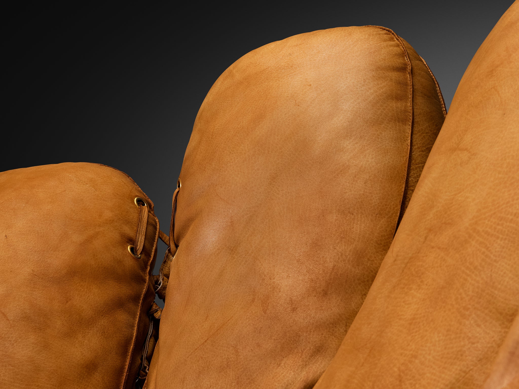 Gionathan de Pas, Donato D’Urbino & Paolo Lomazzi 'Joe' Lounge Chair in Leather Seating Morentz