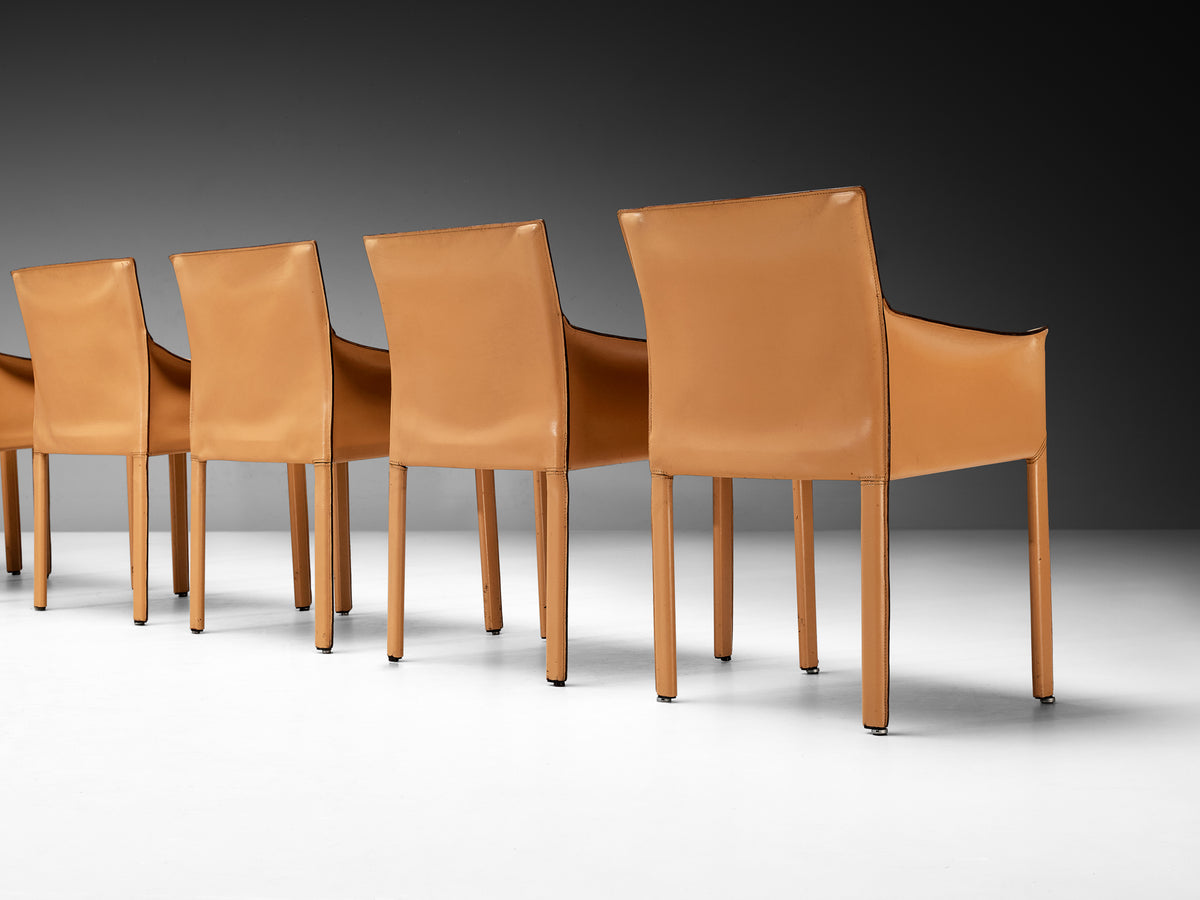 Grassi&Bianchi for Enrico Pellizzoni Set of Eight 'Pasqualina' Dining Chairs Seating Morentz