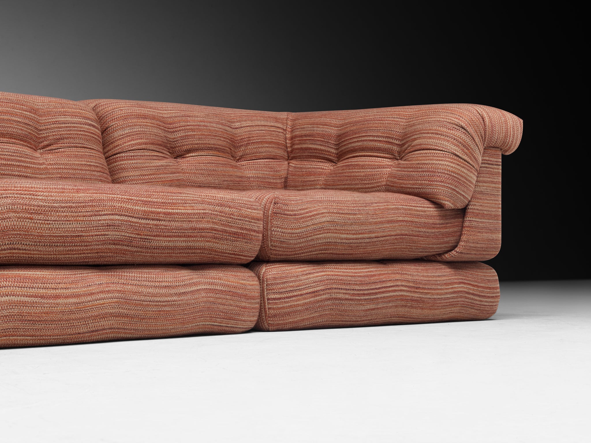 Large-Scaled Hans Hopfer for Roche Bobois Modular 'Mah Jong' Sofa in Wool Seating Morentz
