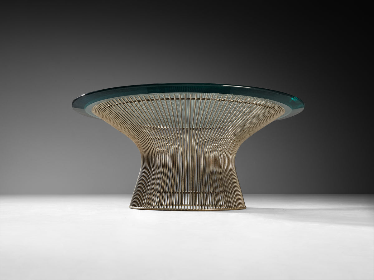 Warren Platner for Knoll Coffee Table in Steel and Glass Tables Morentz