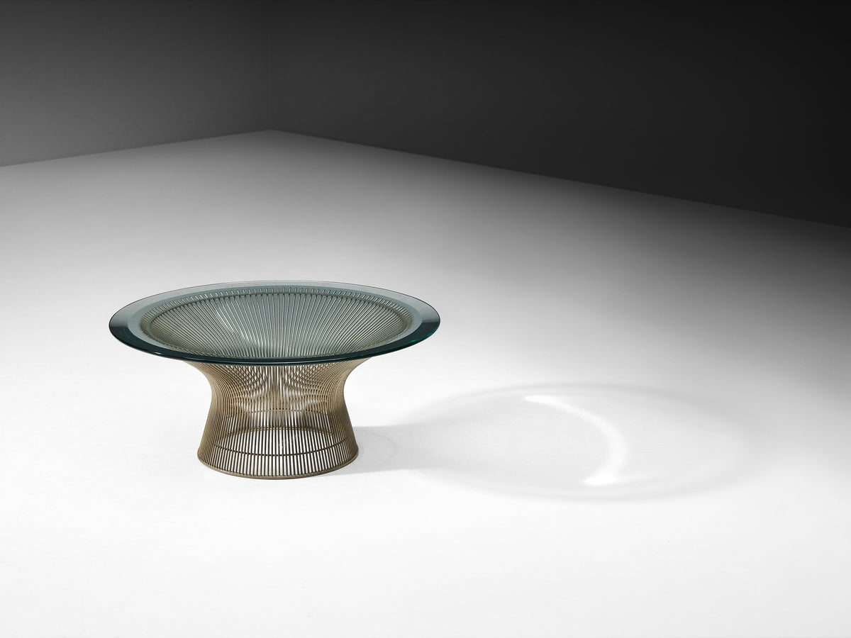 Warren Platner for Knoll Coffee Table in Steel and Glass Tables Morentz