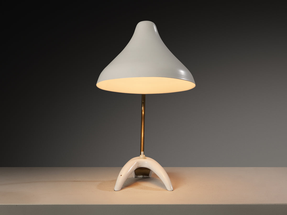 EWA Swedish Table Lamp in Steel and Brass Lighting Morentz