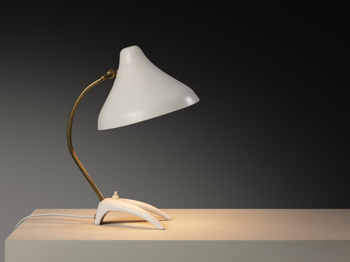 EWA Swedish Table Lamp in Steel and Brass Lighting Morentz