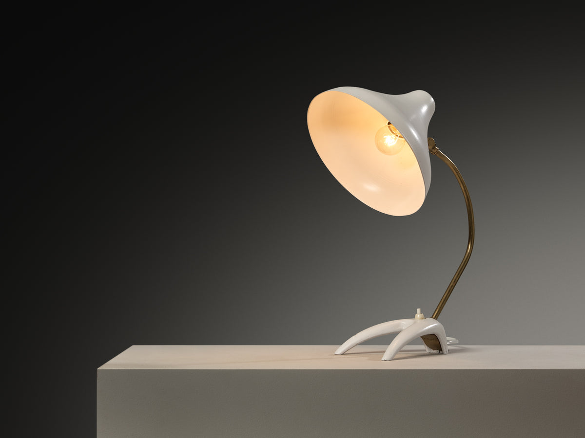 EWA Swedish Table Lamp in Steel and Brass Lighting Morentz