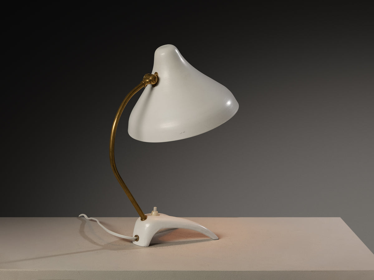 EWA Swedish Table Lamp in Steel and Brass Lighting Morentz