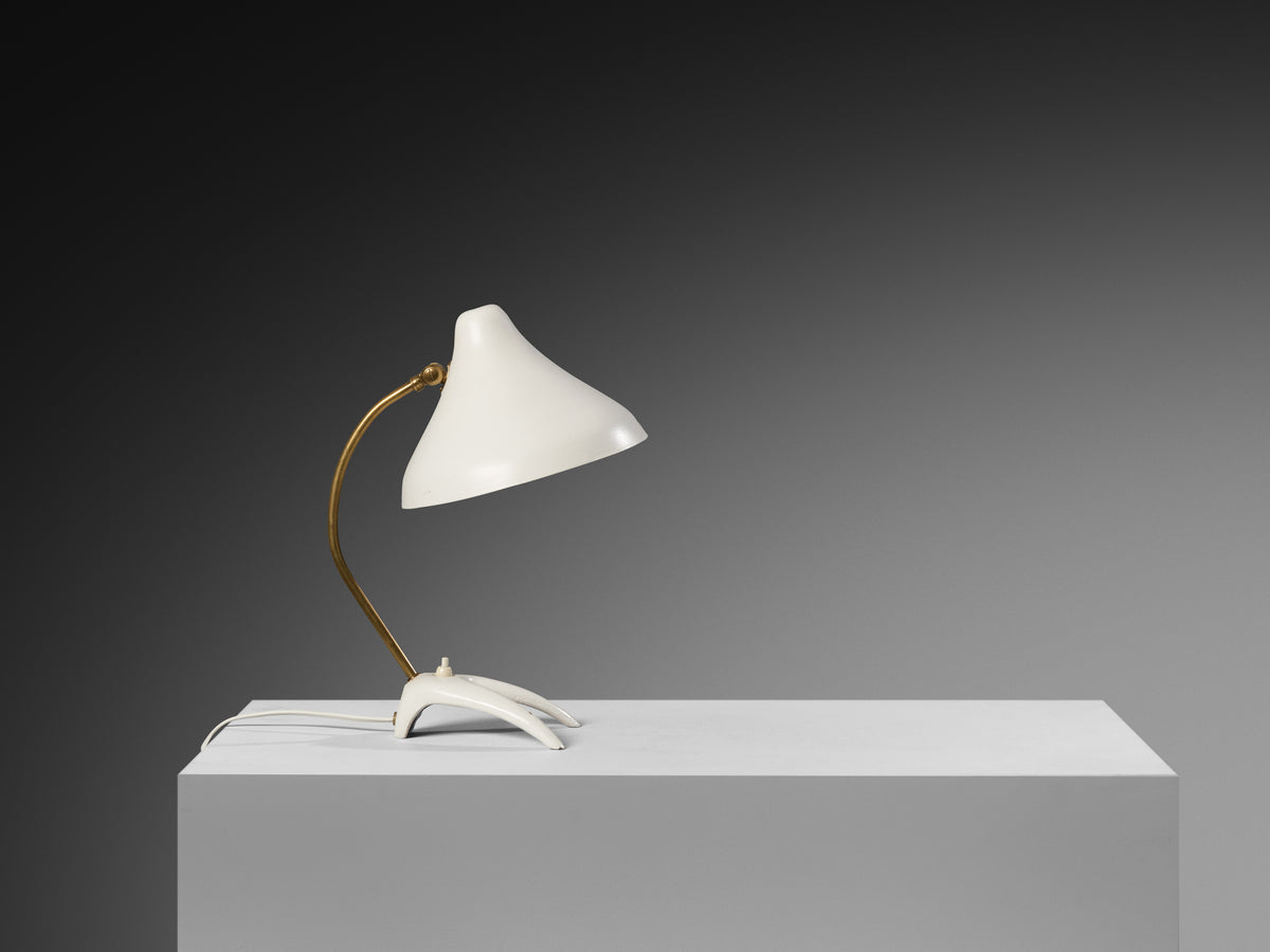 EWA Swedish Table Lamp in Steel and Brass Lighting Morentz