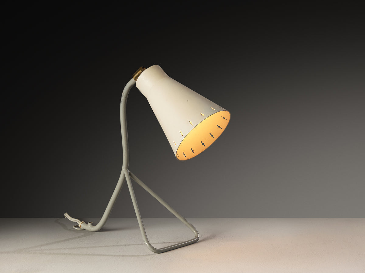 Pair of Swedish Multipurpose Lamps in Steel and Brass Lighting Morentz