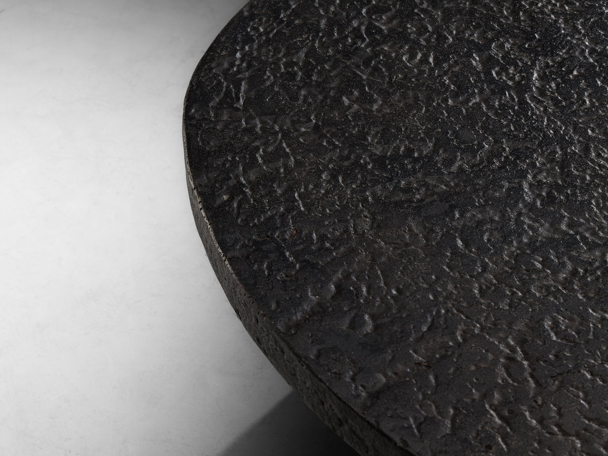 Brutalist Coffee Table in Stone-Look Resin with Organic Relief Top Tables Morentz