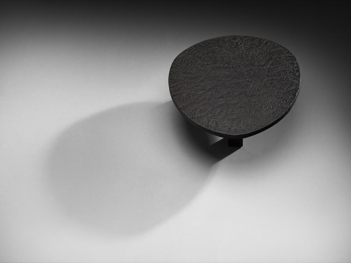 Brutalist Coffee Table in Stone-Look Resin with Organic Relief Top Tables Morentz