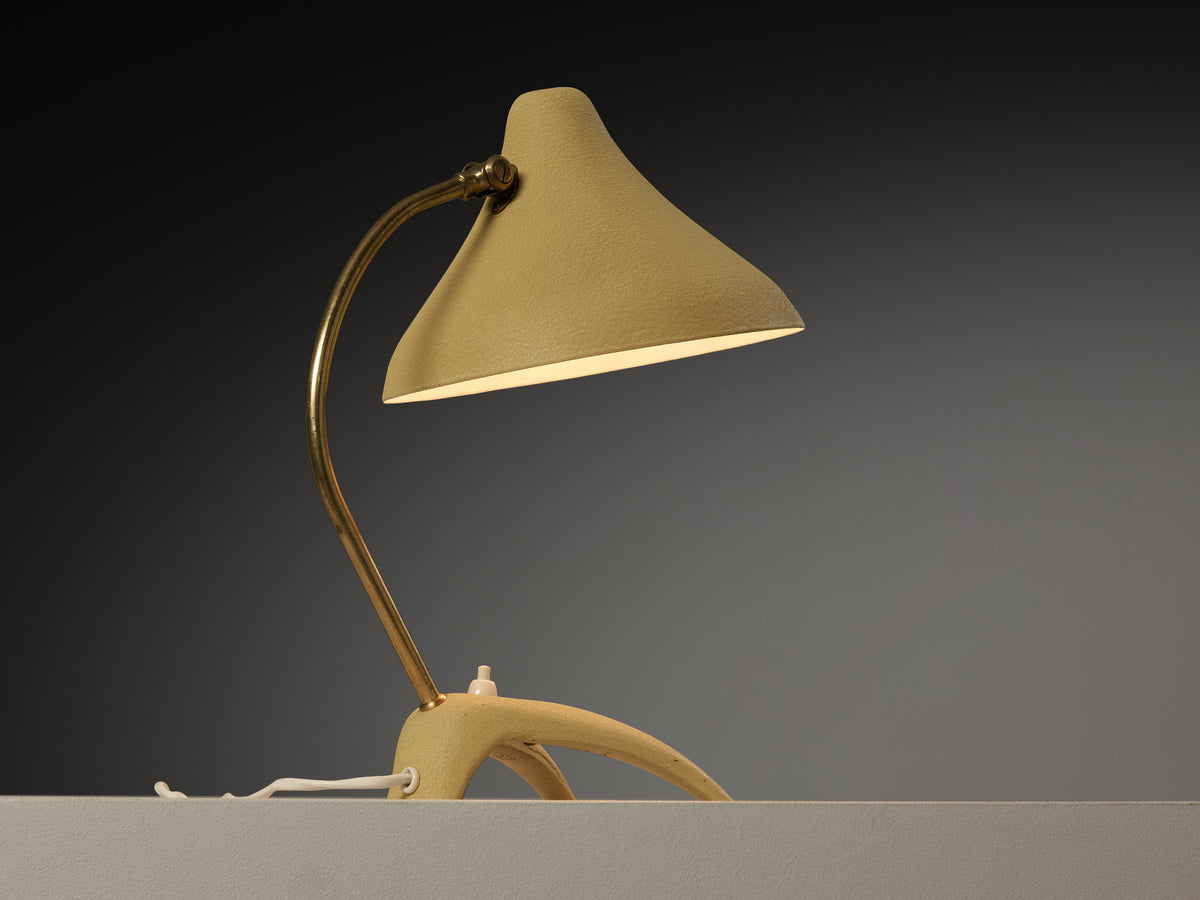 EWA Swedish Table Lamp in Steel and Brass Lighting Morentz