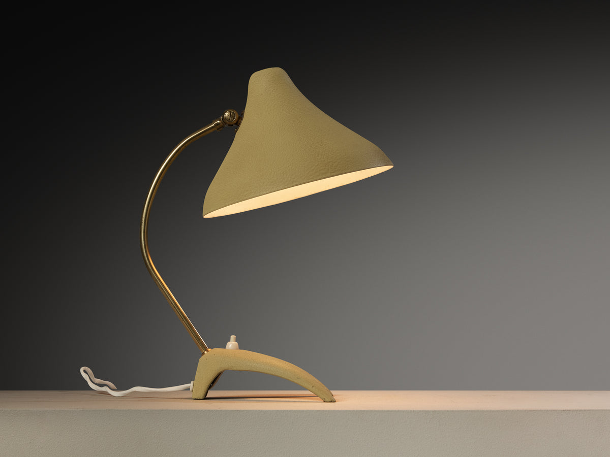 EWA Swedish Table Lamp in Steel and Brass Lighting Morentz