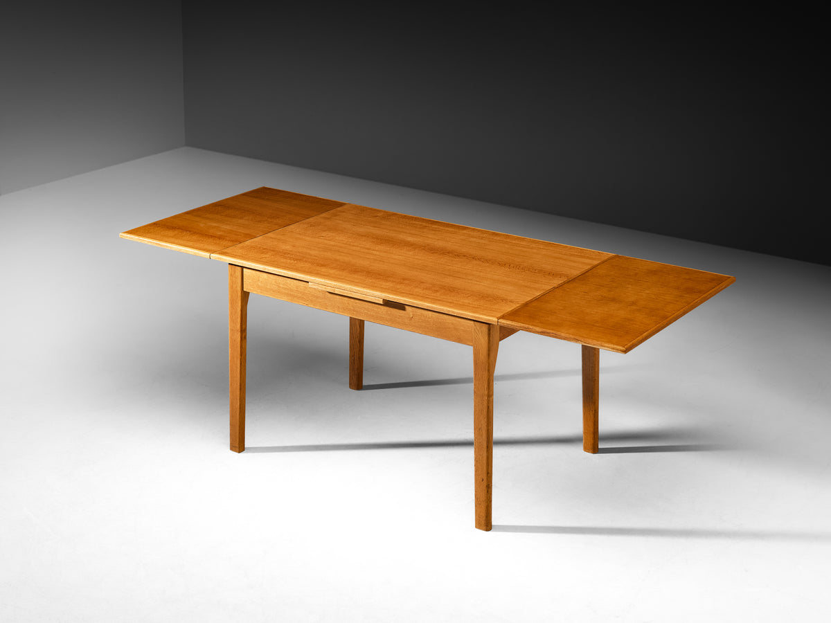 Mart Stam for Pastoe Mid-Century Extendable Dining Table in Oak