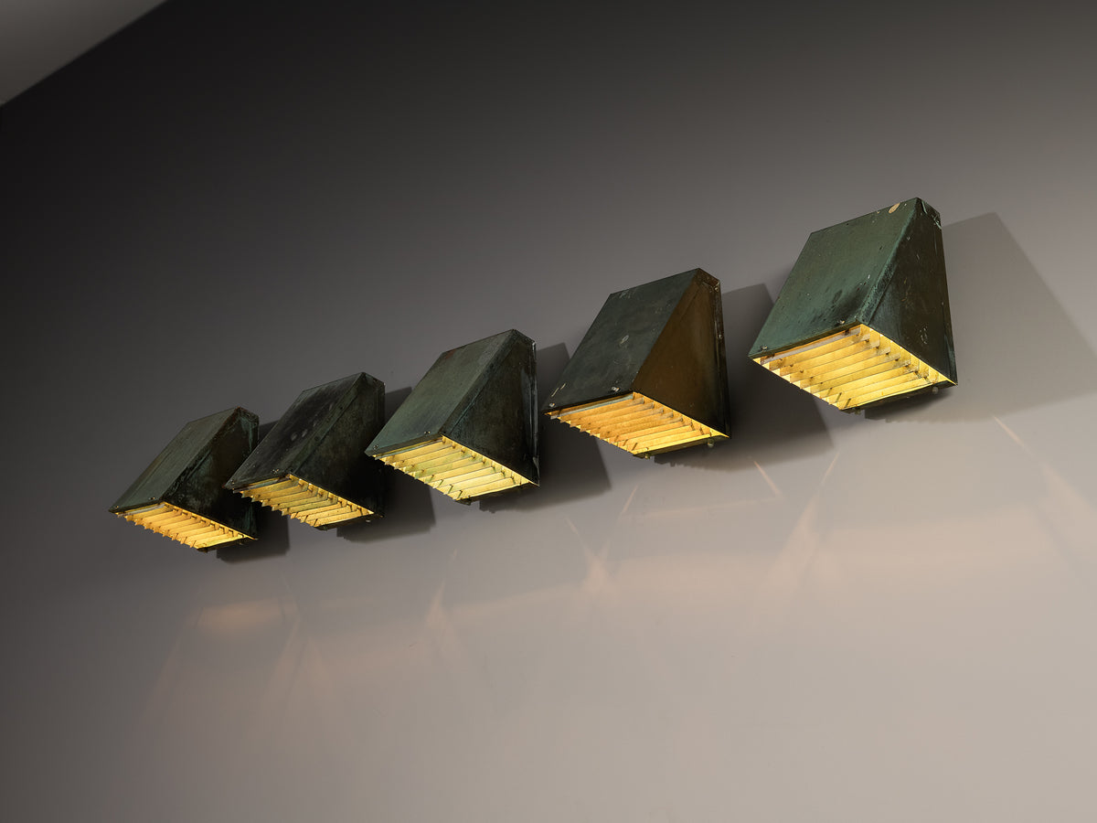Hans-Agne Jakobsson 'V236' Wall Lights in Copper Lighting Morentz