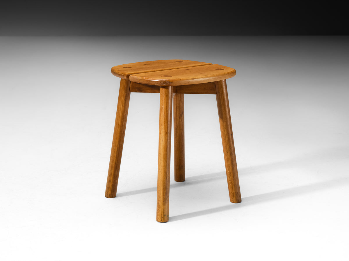 Pierre Gautier Delaye Stool in Wood Seating Morentz