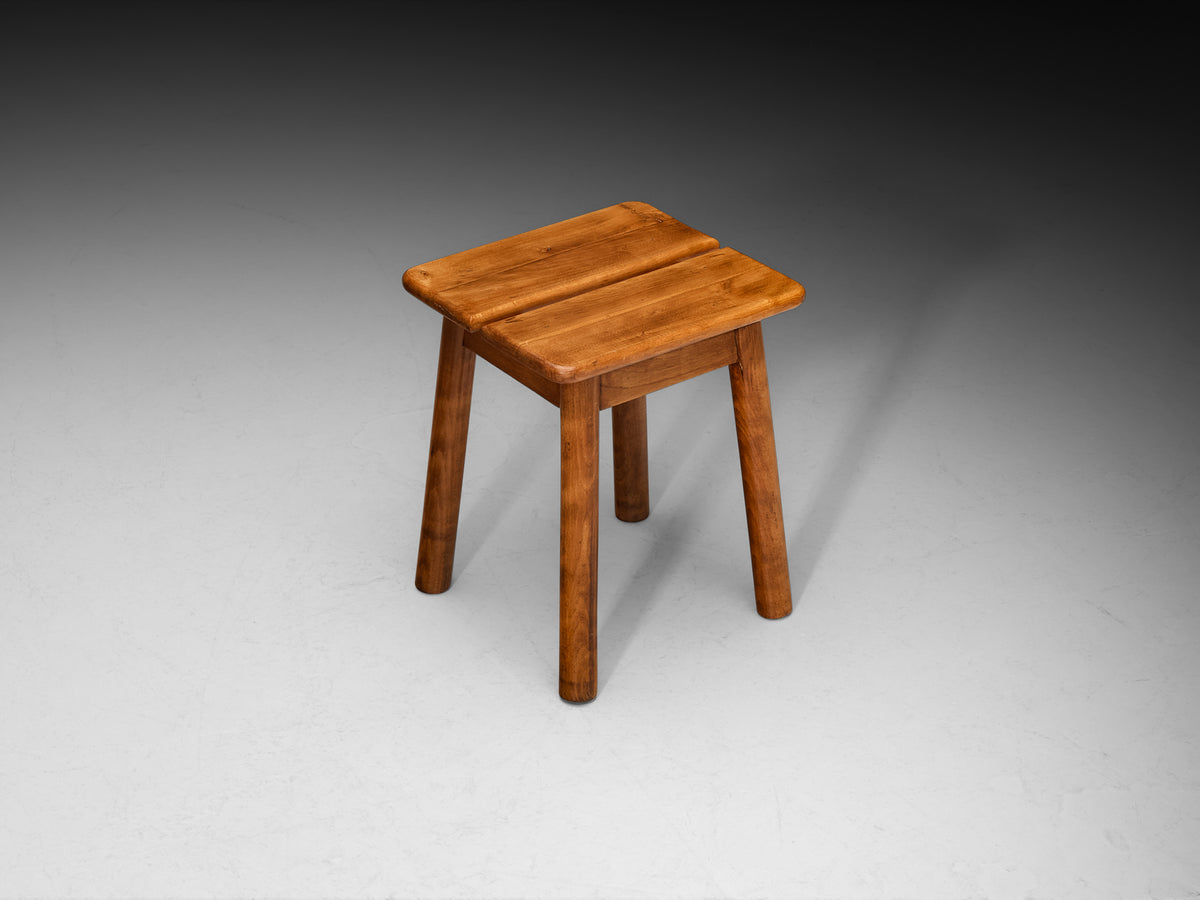 Rustic Modern Stool in Beech Seating Morentz