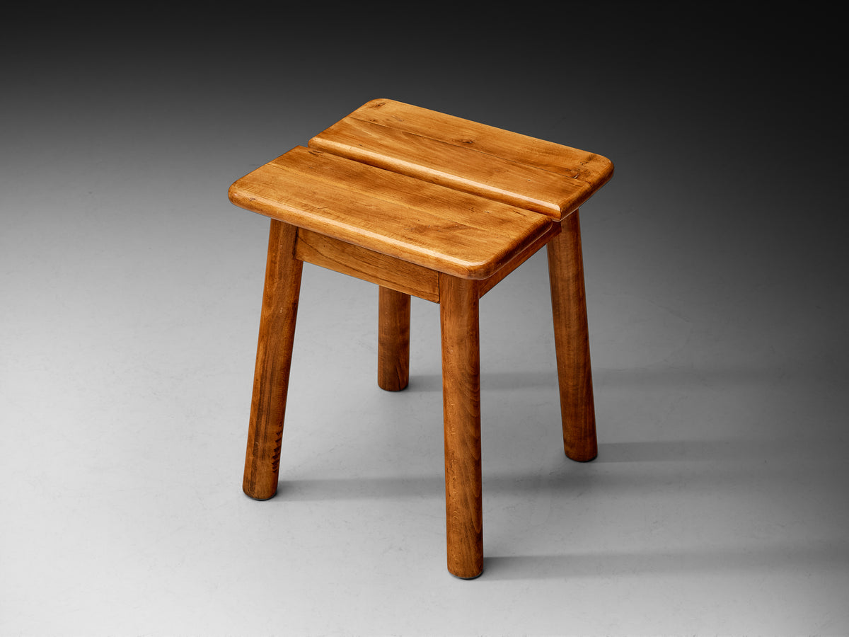 Rustic Modern Stool in Beech Seating Morentz