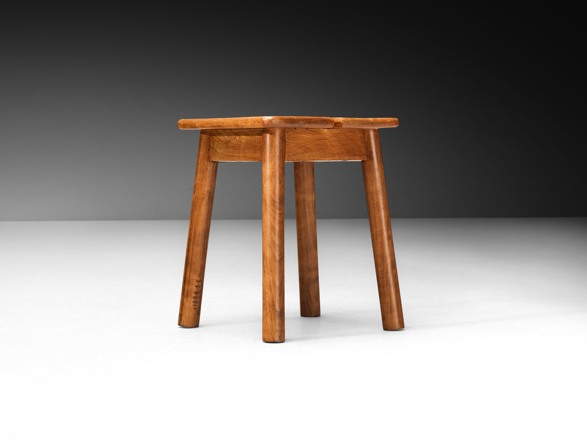Rustic Modern Stool in Beech Seating Morentz